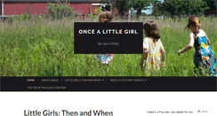 Desktop Screenshot of oncealittlegirl.com
