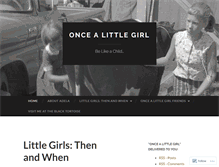 Tablet Screenshot of oncealittlegirl.com